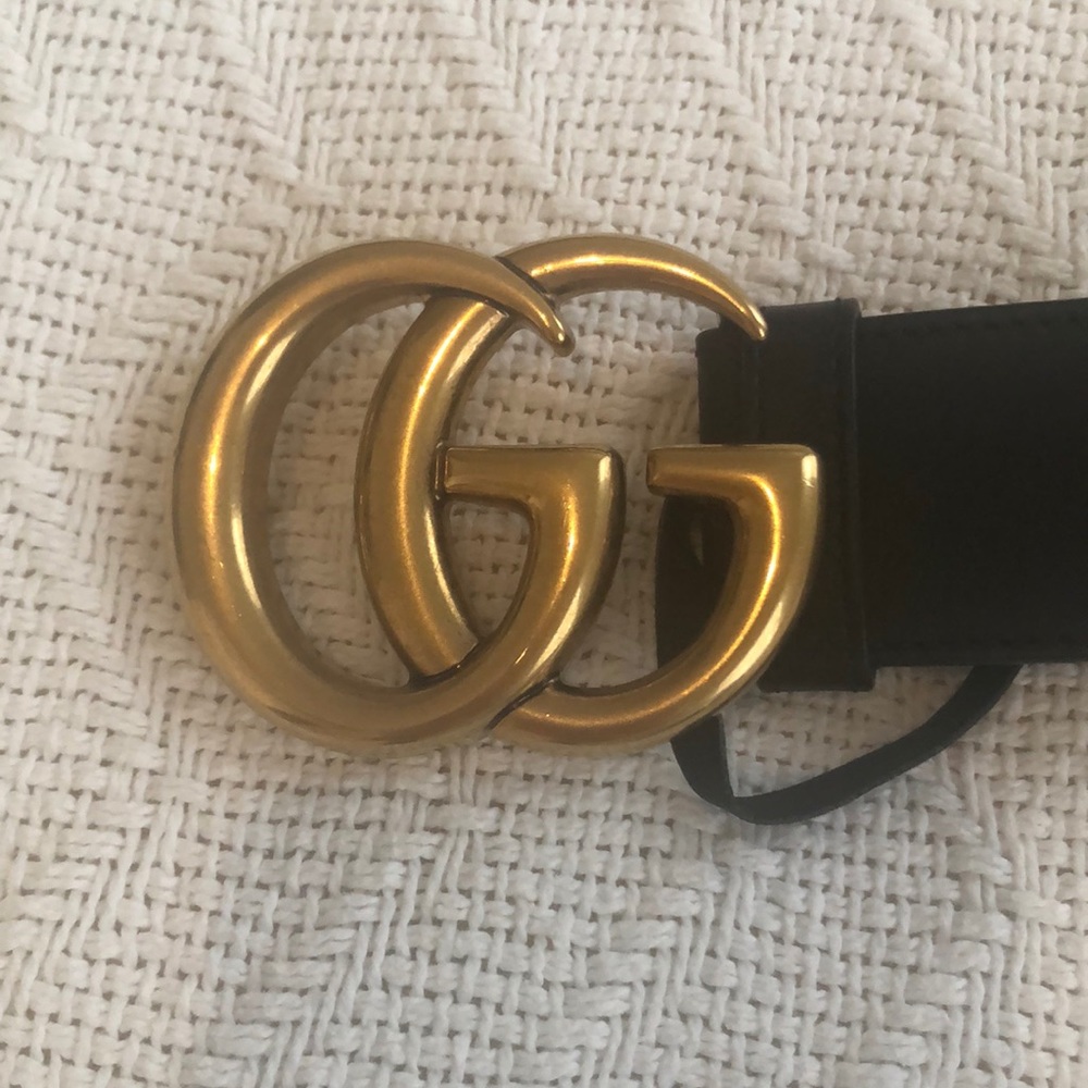 70cm Black Gucci Belt